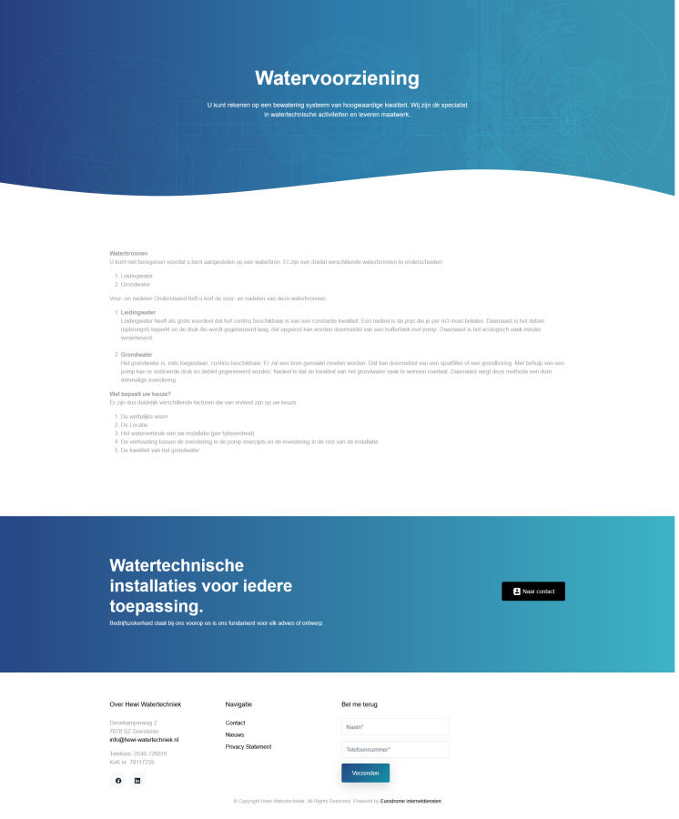 Tailored Irrigation Solutions — HEWI Watertechniek 2