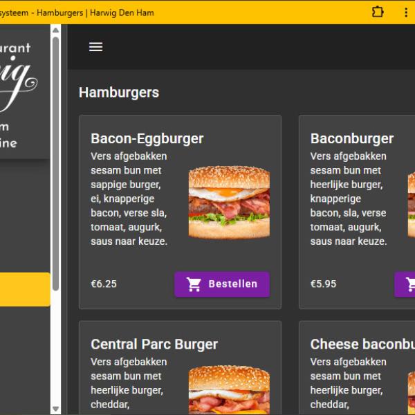 Front end based food order web app 2